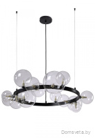 Люстра Crystal Lux AGATA SP15 V2 BLACK/TRANSPARENTE - цена и фото